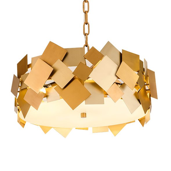 Люстра Gold Plate Chandelier 4 Люстра Gold Plate Chandelier 4 в Липецке | Loft Concept