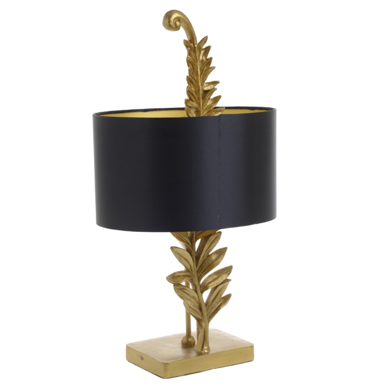 Настольная лампа Tropical Gold Leaf Черный Золотой Настольная лампа Tropical Gold Leaf Черный Золотой в Липецке | Loft Concept