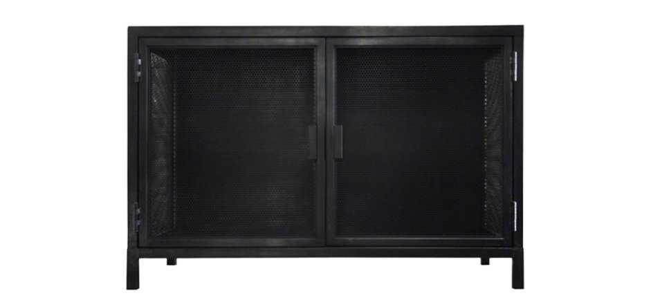 Буфет с 2-мя дверцами из металлической сетки Industrial Loft Dark Metal 2 Door Beto Cabinet Буфет с 2-мя дверцами из металлической сетки Industrial Loft Dark Metal 2 Door Beto Cabinet - Loft-Concept в Липецке