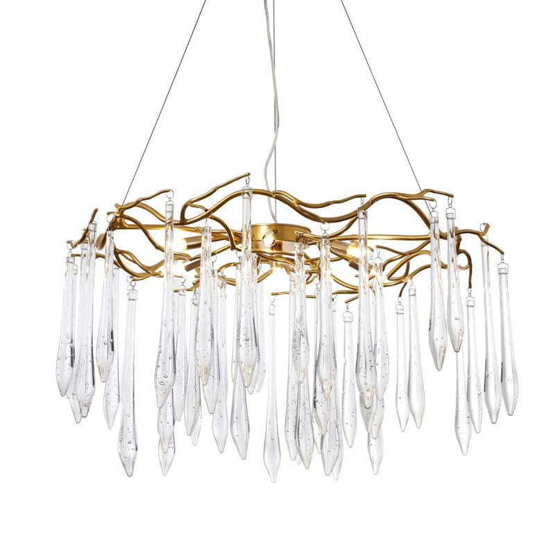 Люстра Average Crystal Rain Gold Золотой Люстра Average Crystal Rain Gold Золотой в Липецке | Loft Concept