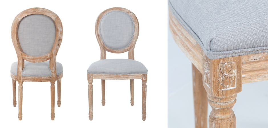Стул French chairs Provence Light grey Chair Стул French chairs Provence Light grey Chair - Loft-Concept в Липецке