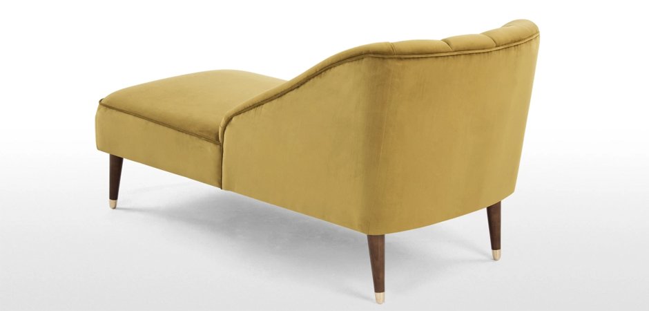 Кушетка Chaise Longue, Antique Gold Velvet Кушетка Chaise Longue, Antique Gold Velvet - Loft-Concept в Липецке