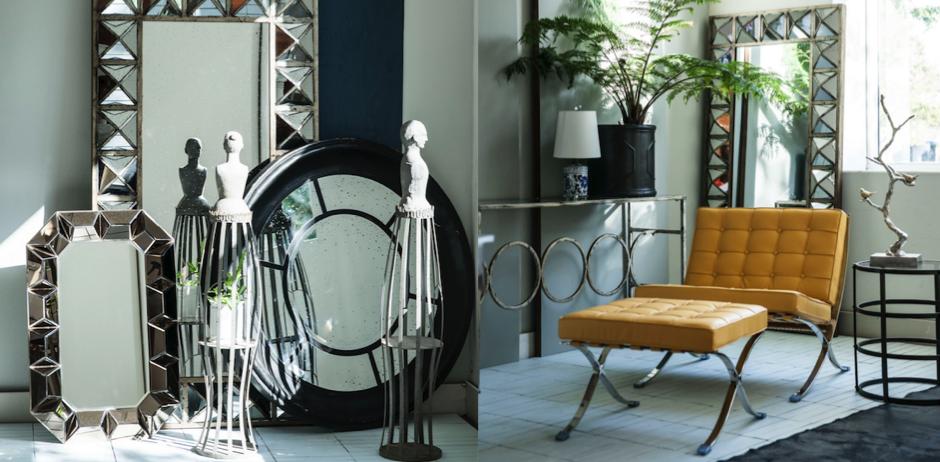 Зеркало настенное состаренное Patina Mirror Wood Зеркало настенное состаренное Patina Mirror Wood - Loft-Concept в Липецке