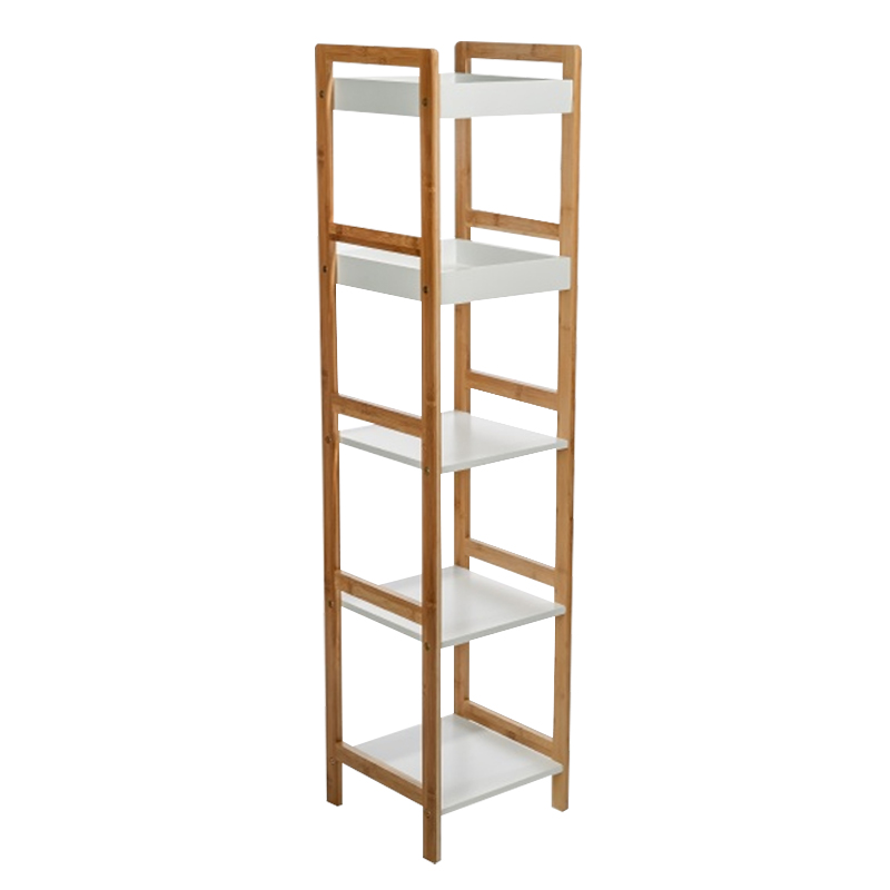 Стеллаж Stockholm White & Beige Slim Белый Бежевый Стеллаж Stockholm White & Beige Slim Белый Бежевый в Липецке | Loft Concept