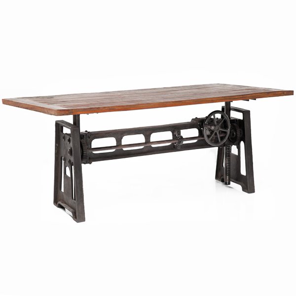 Стол GARIBALDI Dining Table Industrial Дуб темный Стол GARIBALDI Dining Table Industrial Дуб темный в Липецке | Loft Concept