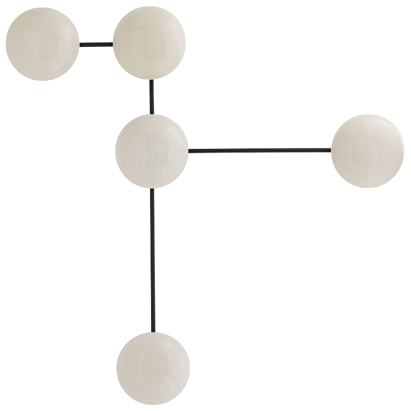 Бра Arteriors GLAZE SCULPTURAL SCONCE Черный Белый Бра Arteriors GLAZE SCULPTURAL SCONCE Черный Белый в Липецке | Loft Concept