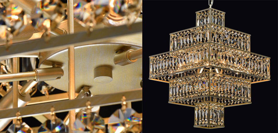 Люстра Crystal Inserts Lamp amber 16 Люстра Crystal Inserts Lamp amber 16 - Loft-Concept в Липецке