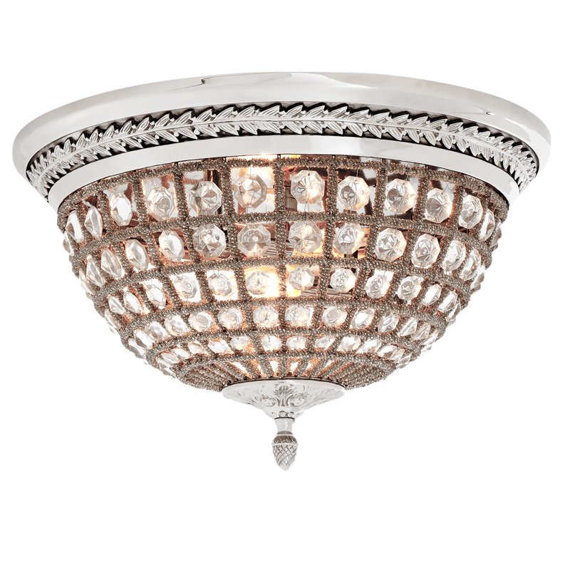 Потолочный светильник Ceiling Lamp Kasbah Nickel Никель Прозрачное Стекло Потолочный светильник Ceiling Lamp Kasbah Nickel Никель Прозрачное Стекло в Липецке | Loft Concept