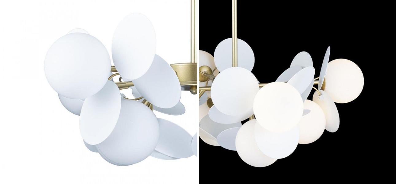 Люстра MATISSE Chandelier White 8 ламп - фото