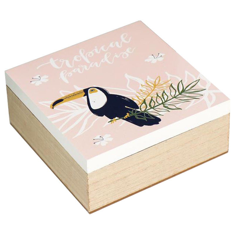 Шкатулка Toucan Box Бежевый Розовый Шкатулка Toucan Box Бежевый Розовый в Липецке | Loft Concept