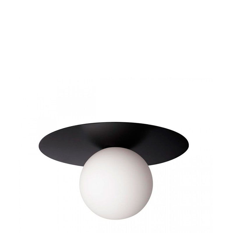 Светильник потолочный MATISSE Black 25 см Белый Черный в Липецке | Loft Concept 