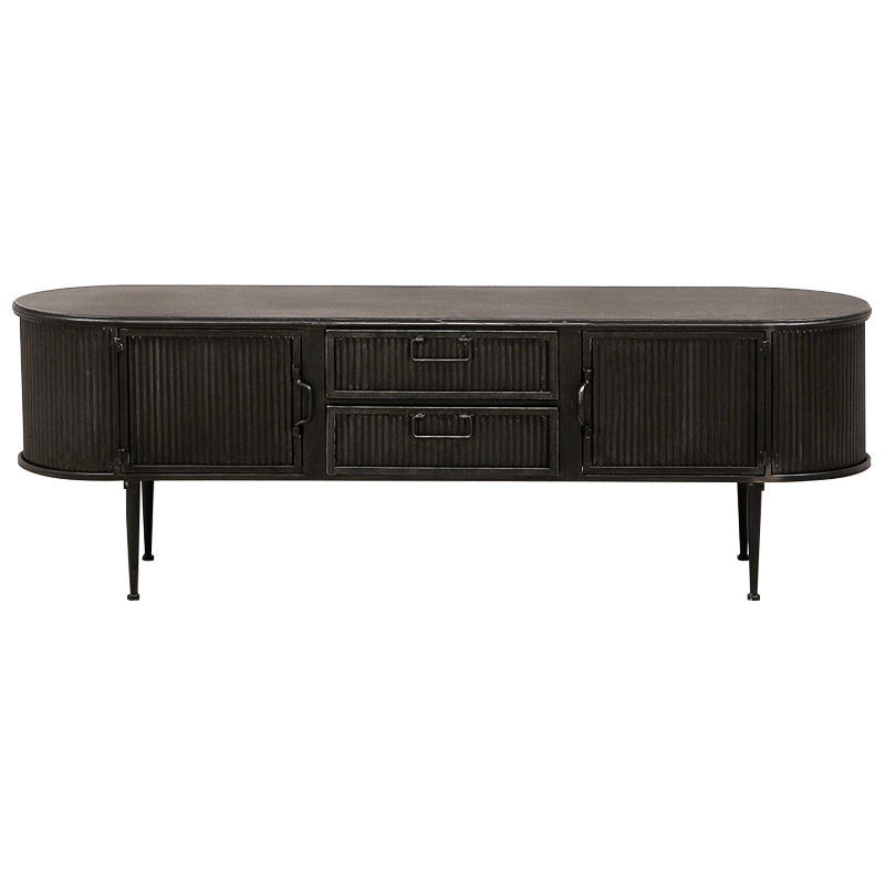 ТВ-тумба Hugon Wood Metal TV Stand Коричневый ТВ-тумба Hugon Wood Metal TV Stand Коричневый в Липецке | Loft Concept