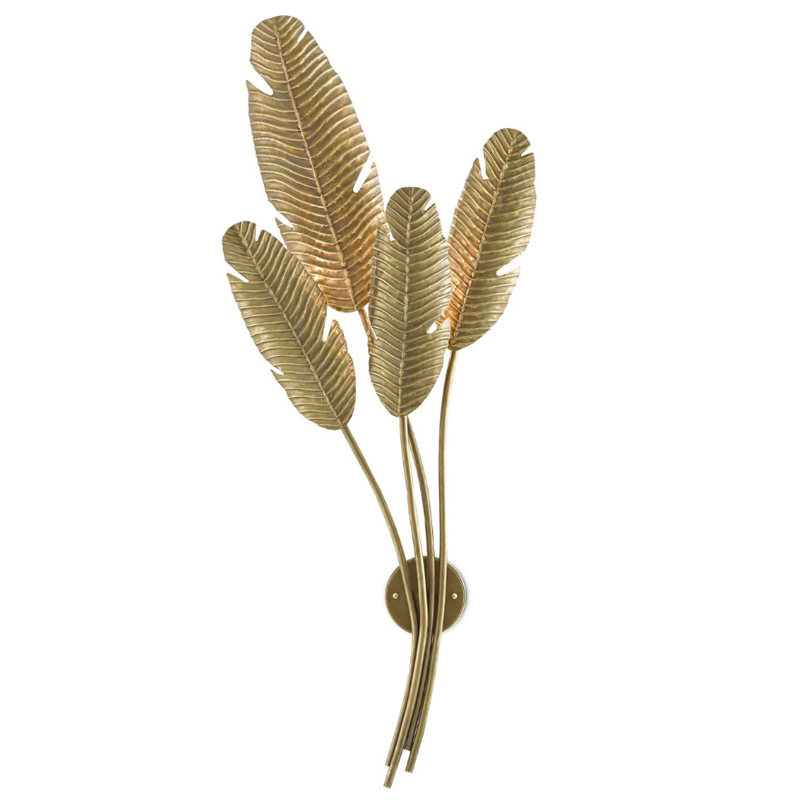 Бра Листья Золотые Пальмы Golden Palm Leaves Wall Lamp Золотой Бра Листья Золотые Пальмы Golden Palm Leaves Wall Lamp Золотой в Липецке | Loft Concept