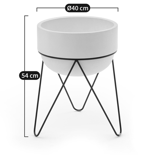 Кашпо Elevated Planters Luna 54 белое Кашпо Elevated Planters Luna 54 белое в Липецке