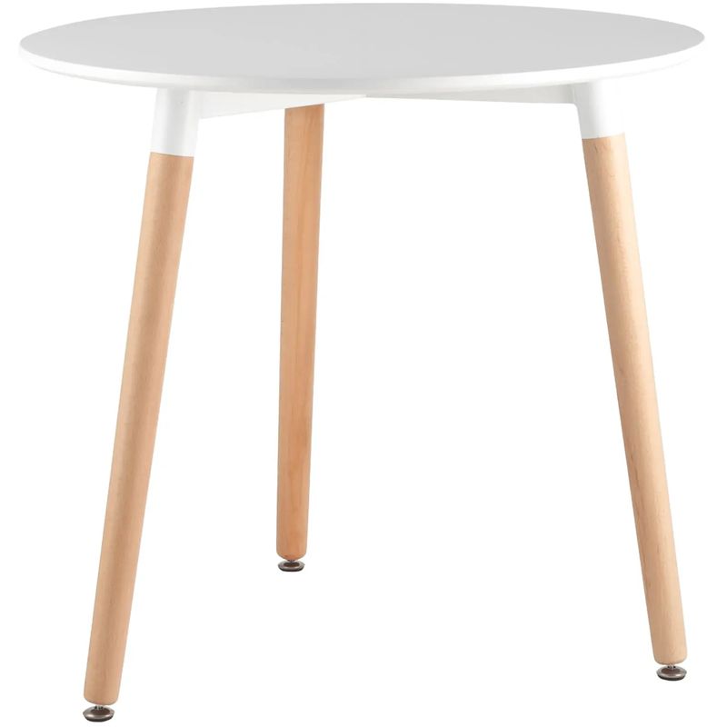 Стол обеденный Hoffman Collection круглый три ножки Белый Древесина Стол обеденный Hoffman Collection круглый три ножки Белый Древесина в Липецке | Loft Concept
