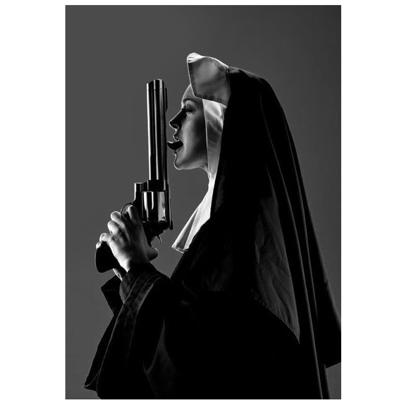 Постер Черно-Белый Nun III Черно-белый Постер Черно-Белый Nun III Черно-белый в Липецке | Loft Concept