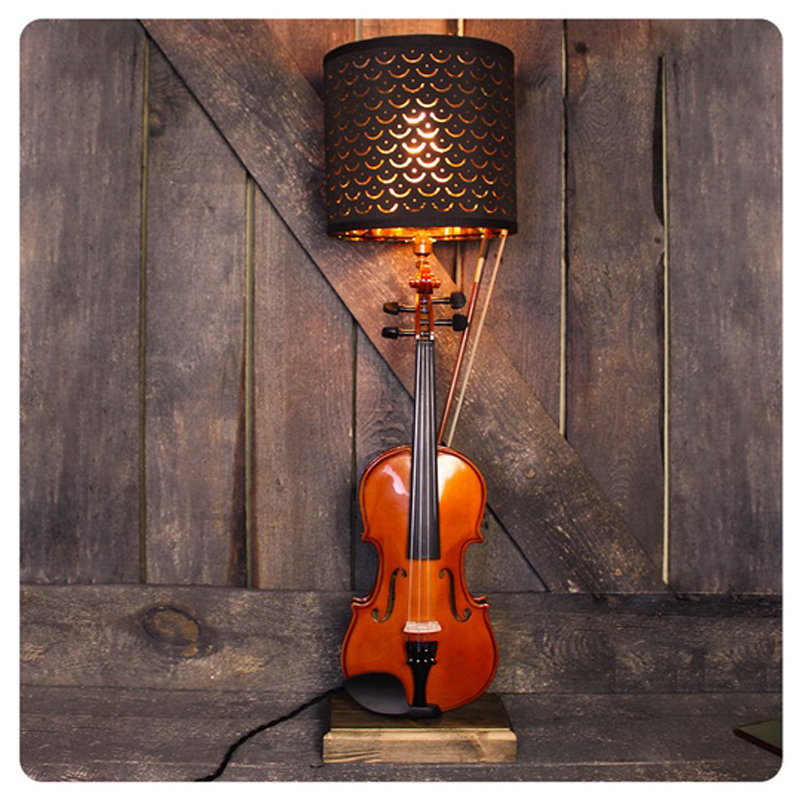 Настольная лампа Violin brown Коричневый Настольная лампа Violin brown Коричневый в Липецке | Loft Concept