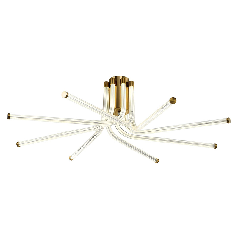 Потолочный светильник светодиодный из стали Trumpet Tube Bronze Бронза Потолочный светильник светодиодный из стали Trumpet Tube Bronze Бронза в Липецке | Loft Concept
