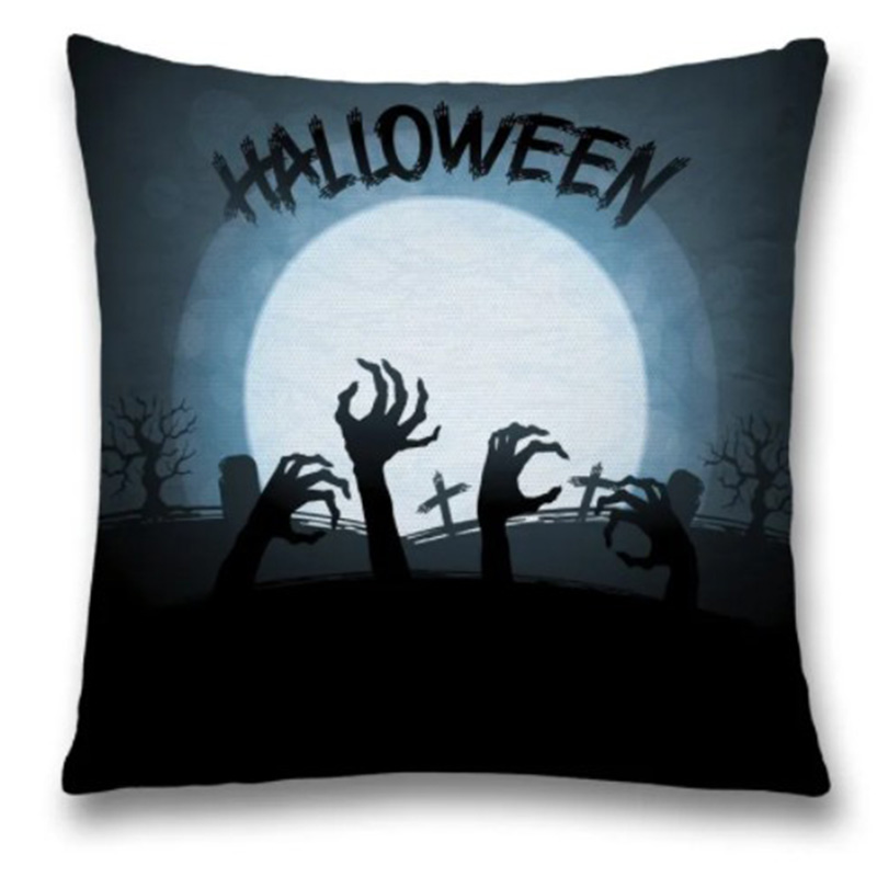 Подушка Halloween Zombie Синий Черный Подушка Halloween Zombie Синий Черный в Липецке | Loft Concept