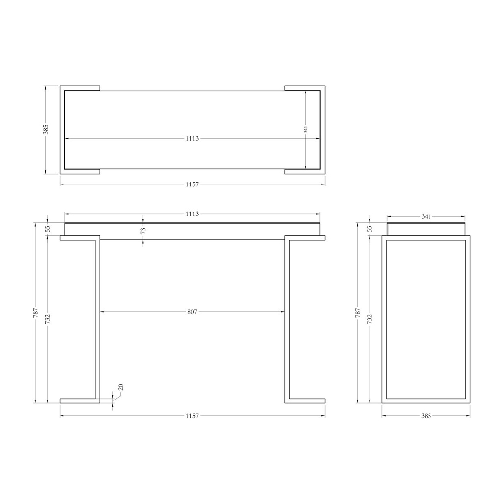 Консоль зеркальная Mirror Chrome Console Консоль зеркальная Mirror Chrome Console в Липецке