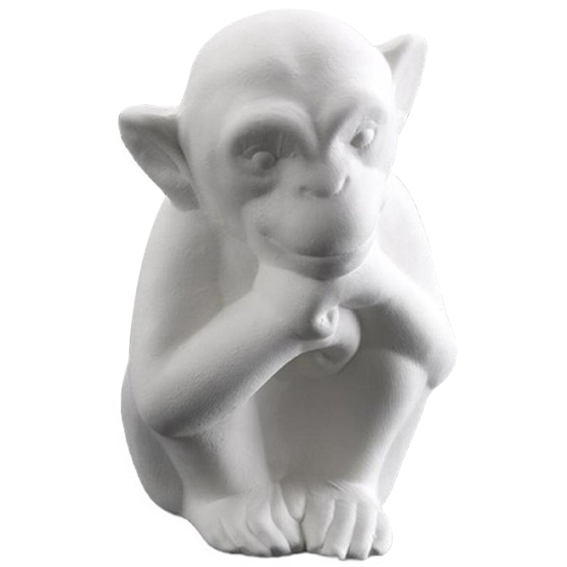 Статуэтка Abhika Monkey Bisc. Белый Статуэтка Abhika Monkey Bisc. Белый в Липецке | Loft Concept
