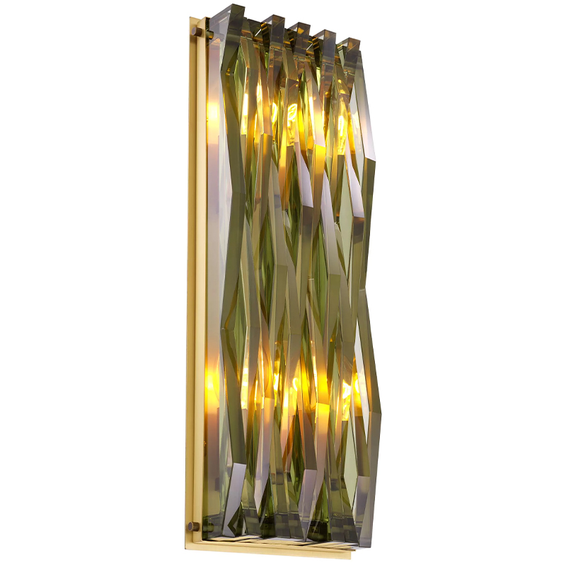 Бра Eichholtz Wall Lamp Nuvola L Green Латунь Зеленый смок Стекло Смок Бра Eichholtz Wall Lamp Nuvola L Green Латунь Зеленый смок Стекло Смок в Липецке | Loft Concept