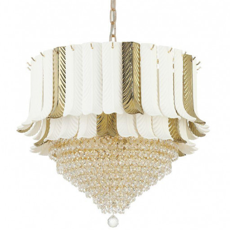 Люстра Aronson Chandelier 55 Прозрачный Золотой Люстра Aronson Chandelier 55 Прозрачный Золотой в Липецке | Loft Concept