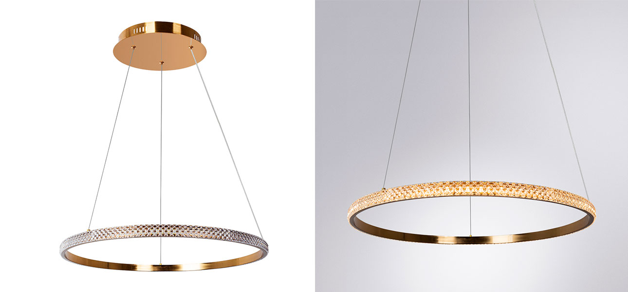 Люстра кольцо Bronze Rings of Venus - фото