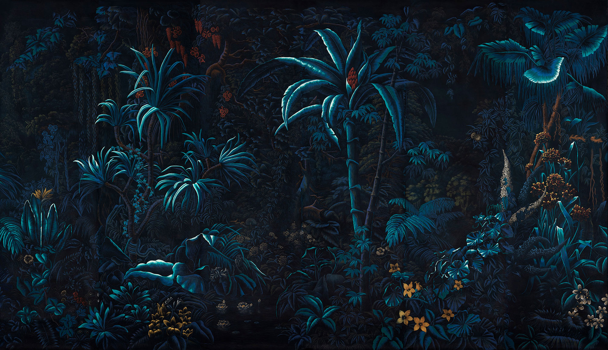 Обои ручная роспись L'Eden Moonlight on scenic Xuan paper Обои ручная роспись L'Eden Moonlight on scenic Xuan paper - постер Loft-Concept в Липецке