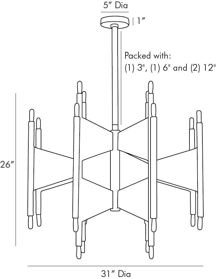 Люстра Arteriors DESKINS CHANDELIER Люстра Arteriors DESKINS CHANDELIER в Липецке