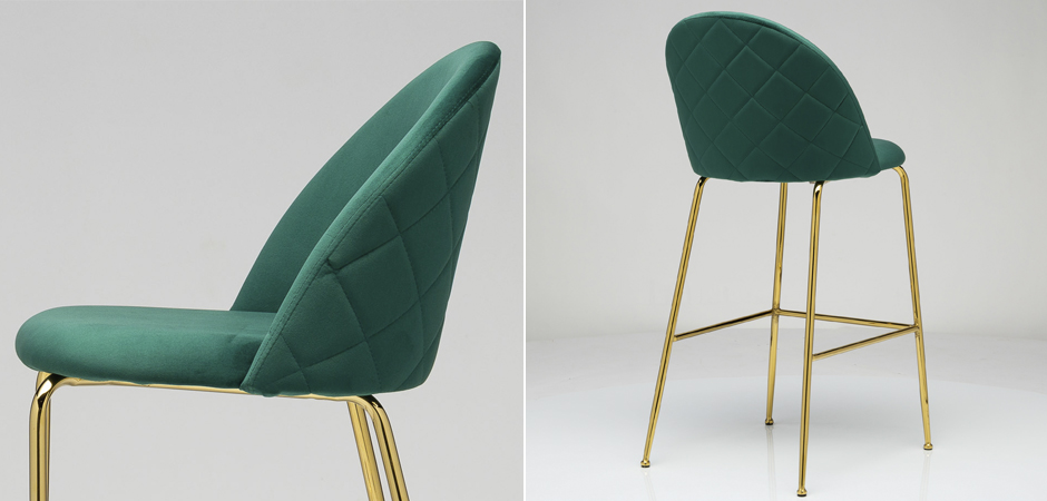 Барный стул Vendramin Bar Stool green Барный стул Vendramin Bar Stool green - Loft-Concept в Липецке