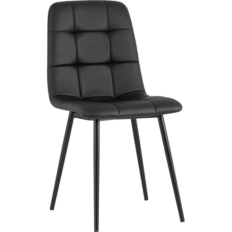 Стул NANCY S Chair Черная Экокожа Черный Стул NANCY S Chair Черная Экокожа Черный в Липецке | Loft Concept