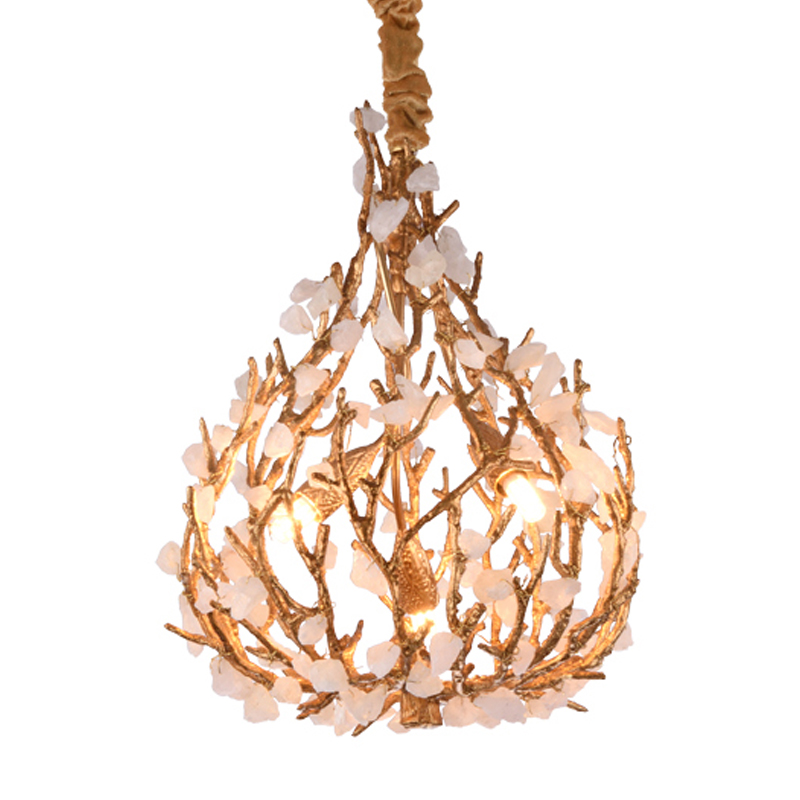 Люстра Gillis Chandelier Золотой Белый Люстра Gillis Chandelier Золотой Белый в Липецке | Loft Concept