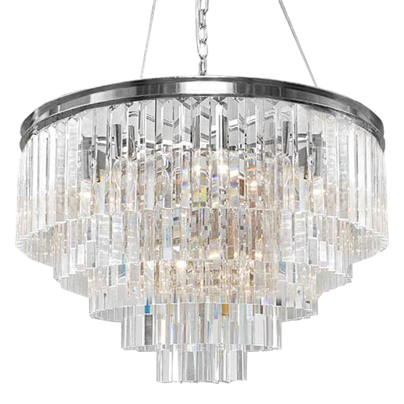 Люстра RH Odeon Chandelier Five Silver 80 Прозрачное Стекло Серебряный Люстра RH Odeon Chandelier Five Silver 80 Прозрачное Стекло Серебряный в Липецке | Loft Concept