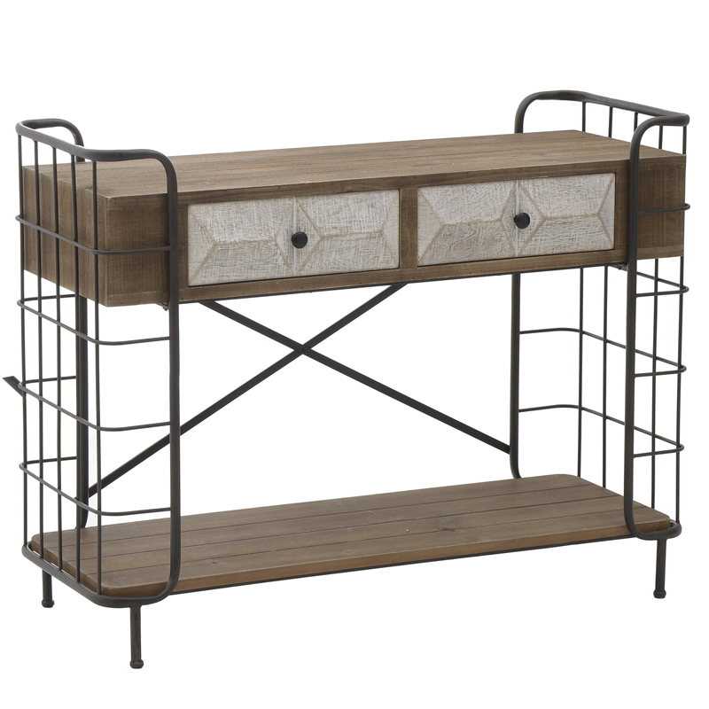 Консоль Dulce Loft Console Черный Коричневый Консоль Dulce Loft Console Черный Коричневый в Липецке | Loft Concept
