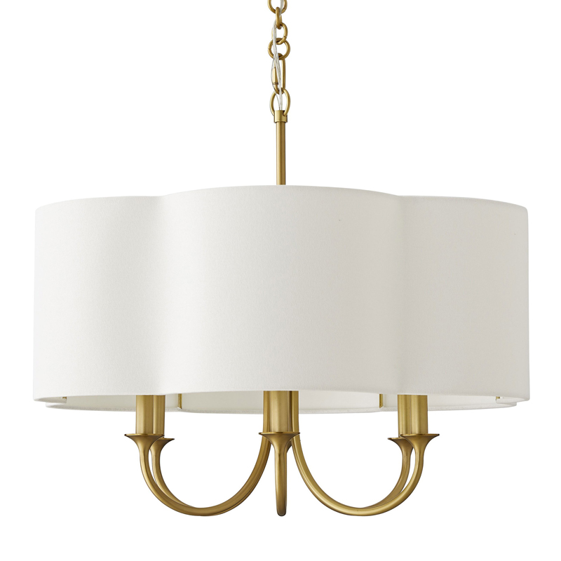 Люстра Vitorino Gold Chandelier Золотой Белый Люстра Vitorino Gold Chandelier Золотой Белый в Липецке | Loft Concept