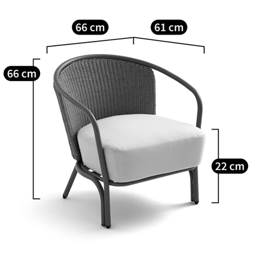 Садовое кресло с каркасом из стали Kenneth Chair Садовое кресло с каркасом из стали Kenneth Chair в Липецке