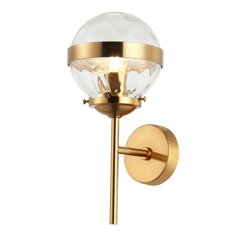 Бра Greyson Sconce Глянцевое золото Прозрачный Бра Greyson Sconce Глянцевое золото Прозрачный в Липецке | Loft Concept