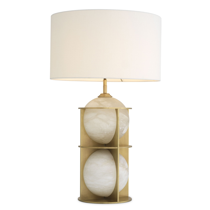 Настольная лампа Eichholtz Table Lamp Eternity Латунь Античная полированная Кремовый Настольная лампа Eichholtz Table Lamp Eternity Латунь Античная полированная Кремовый в Липецке | Loft Concept