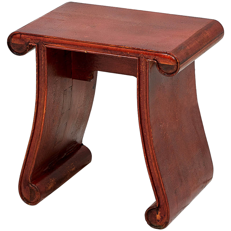 Табурет в китайском стиле Chinese Tabouret Red Красный Табурет в китайском стиле Chinese Tabouret Red Красный в Липецке | Loft Concept