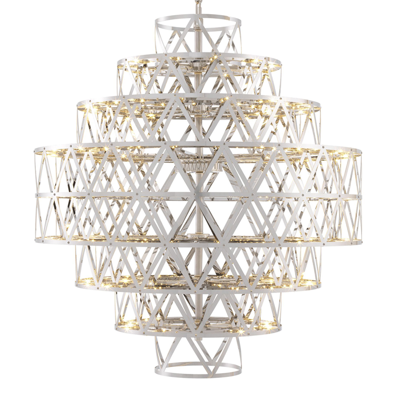 Люстра Eichholtz Chandelier Clinton Nickel Никель Люстра Eichholtz Chandelier Clinton Nickel Никель в Липецке | Loft Concept