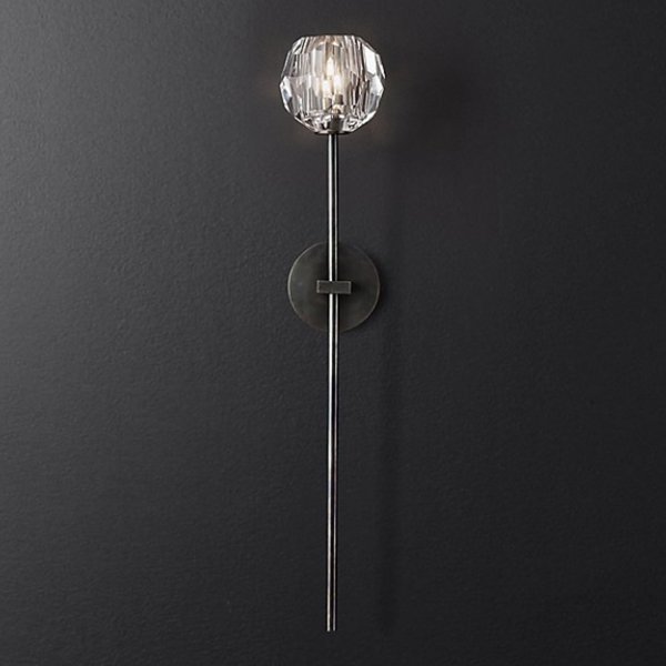 Бра RH Boule de Cristal Long Sconce Black Черный Бра RH Boule de Cristal Long Sconce Black Черный в Липецке | Loft Concept
