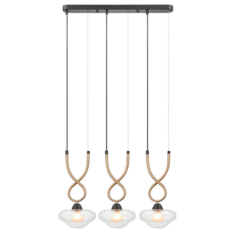 Люстра Yolanda Chandelier Латунь Черный Люстра Yolanda Chandelier Латунь Черный в Липецке | Loft Concept