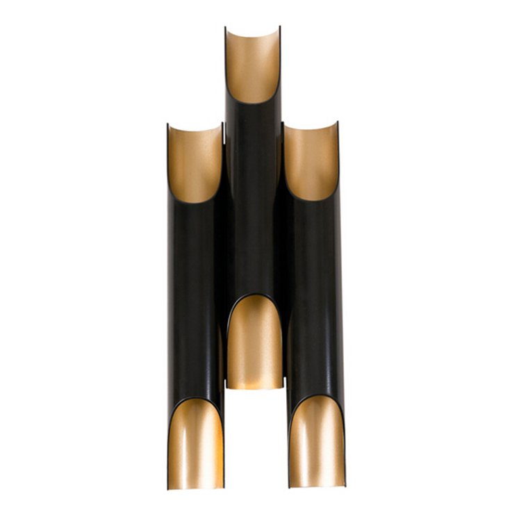 Бра Galliano Triple by DELIGHTFULL Black Черный Золотой Бра Galliano Triple by DELIGHTFULL Black Черный Золотой в Липецке | Loft Concept