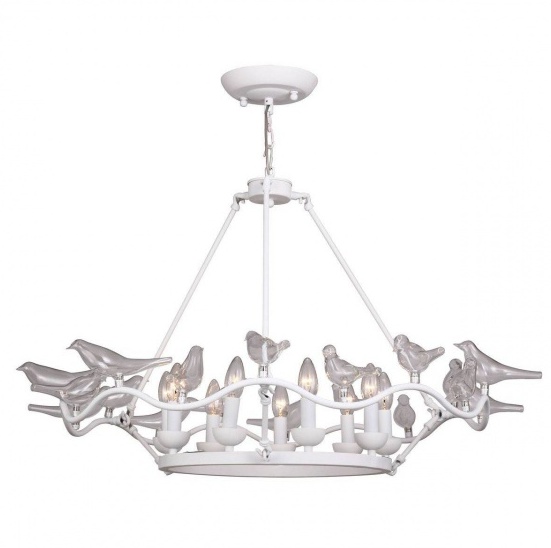Люстра Dove Chandelier Glass Bird White Белый Люстра Dove Chandelier Glass Bird White Белый в Липецке | Loft Concept