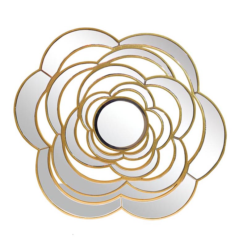 Зеркало Mirrored Flower Gold Золотой Зеркало Mirrored Flower Gold Золотой в Липецке | Loft Concept