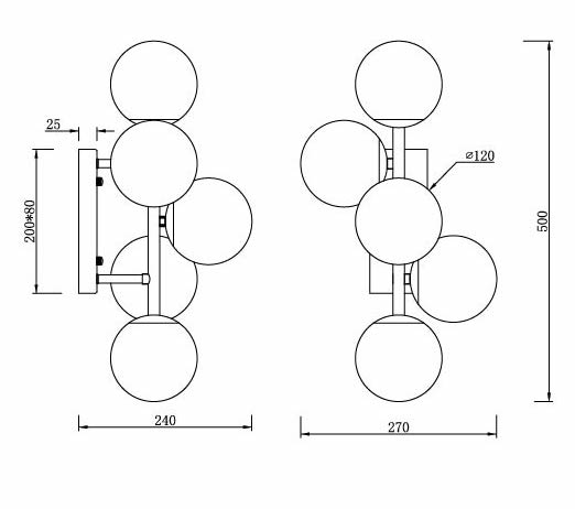 Бра White Balls Sconces Бра White Balls Sconces в Липецке