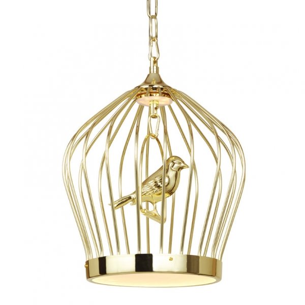 Люстра Birdcage Chandelier Gold Глянцевое золото Люстра Birdcage Chandelier Gold Глянцевое золото в Липецке | Loft Concept