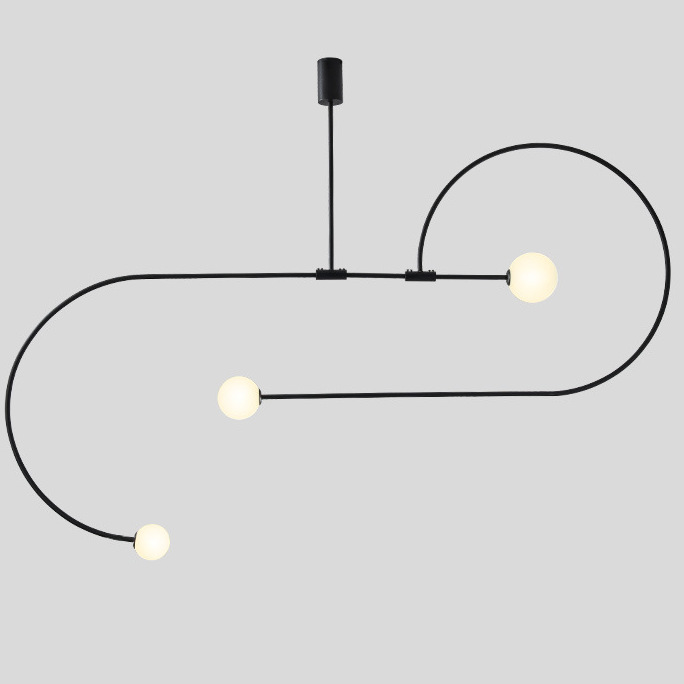 Люстра Fontana Amorosa Three Vortex Black Черный Белый Люстра Fontana Amorosa Three Vortex Black Черный Белый в Липецке | Loft Concept