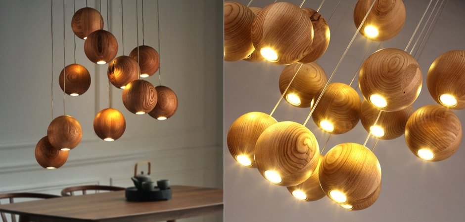 Подвесной светильник Lofter Wooden Sphere Подвесной светильник Lofter Wooden Sphere - Loft-Concept в Липецке